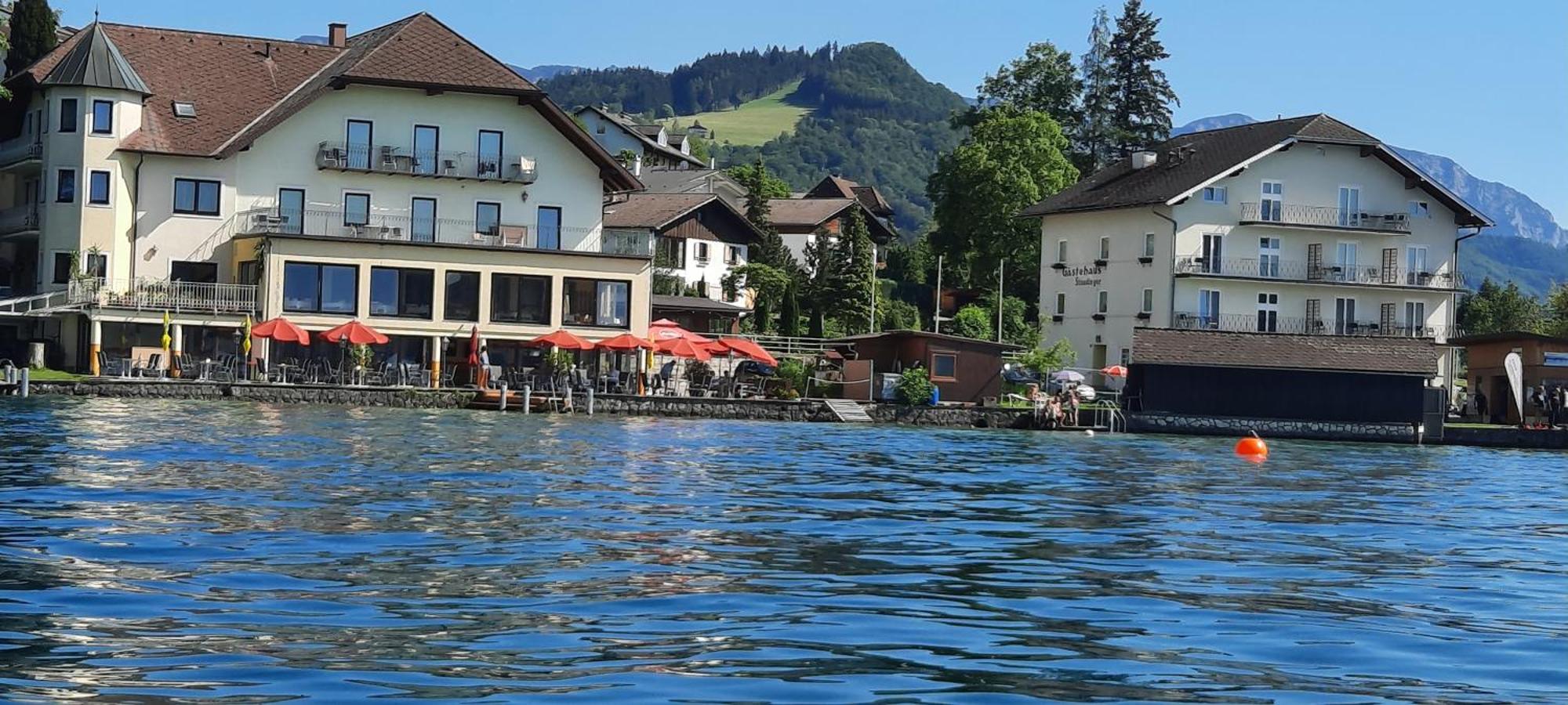 Gasthof Mit Seeterasse & Appartements Zur Landeroith Weyregg Buitenkant foto